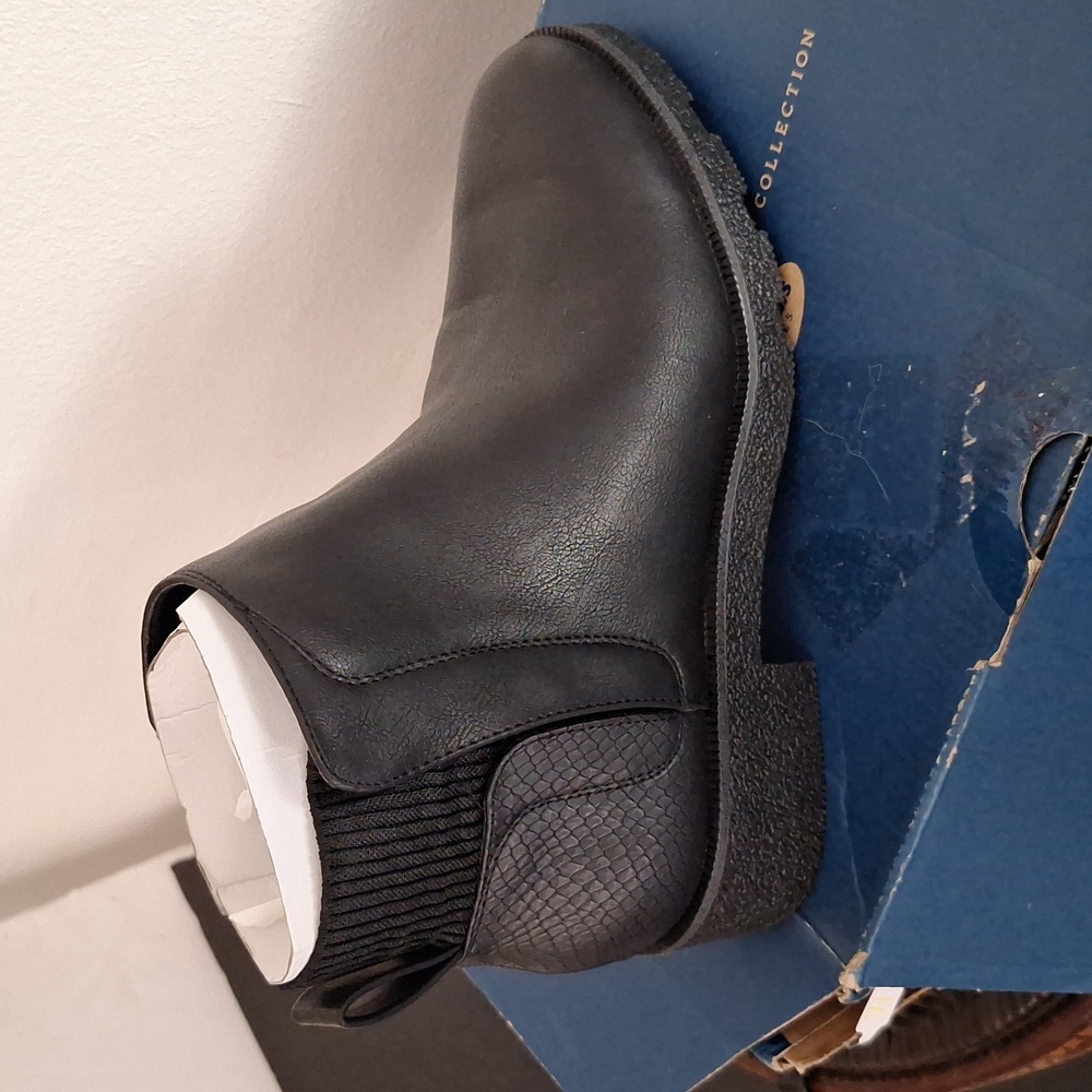 DrScholl’s black block heel bootie Women SZ 8.5 M